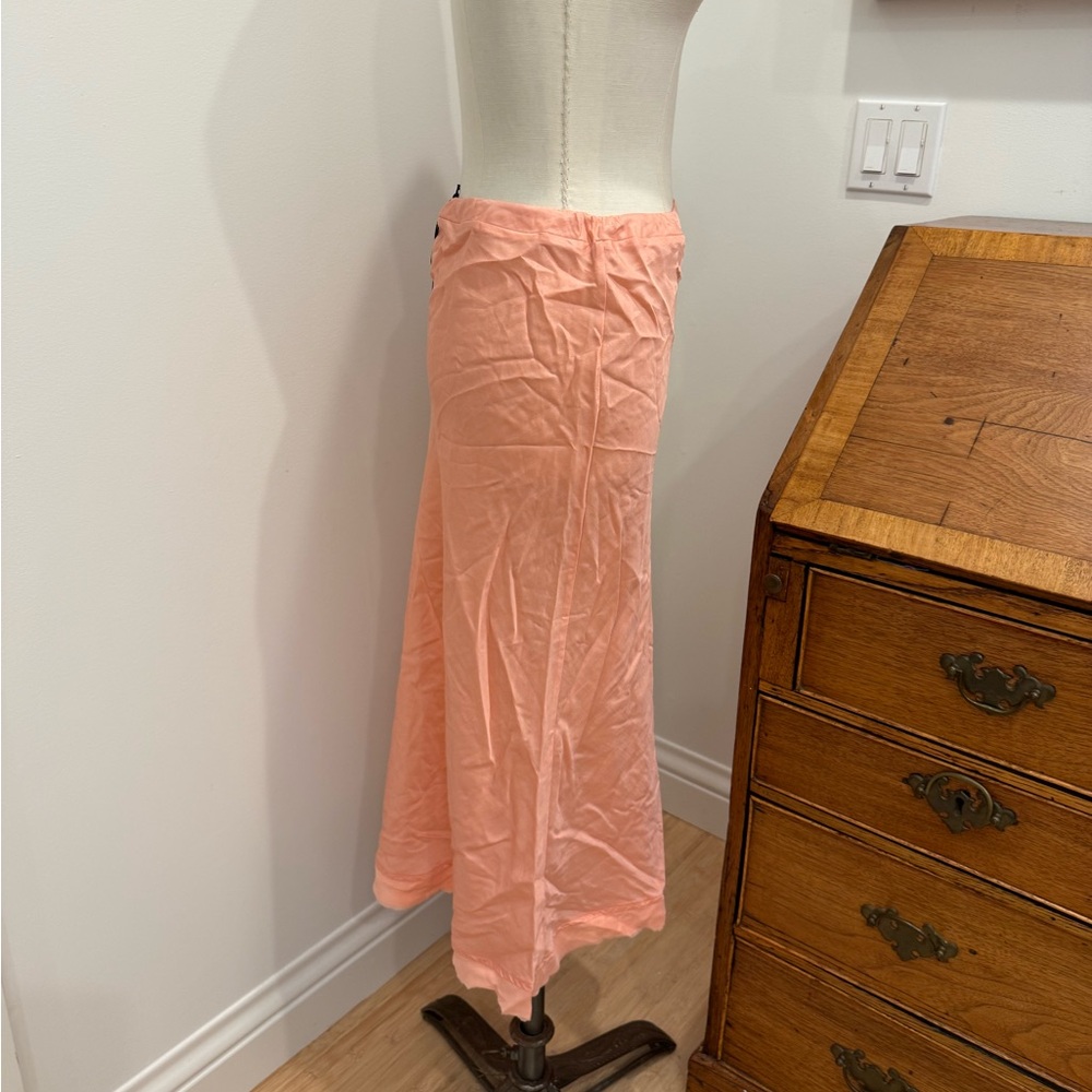brazeau tricot 3/4 garbo skirt - nectarine - Picture 4 of 4